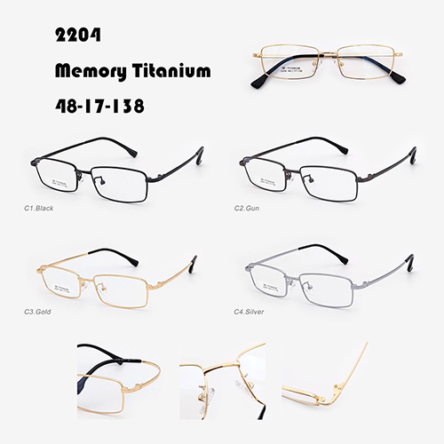 Óculos de titânio com memória de armação completa J10032204