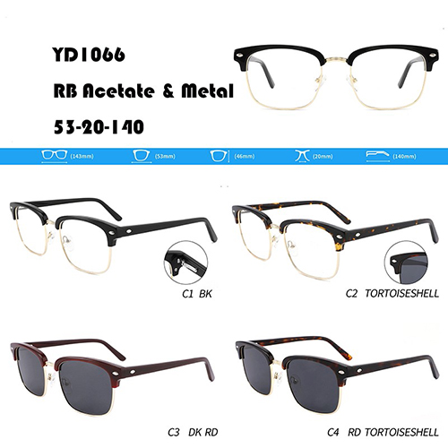 Acetat-briller med halvkant W3551066