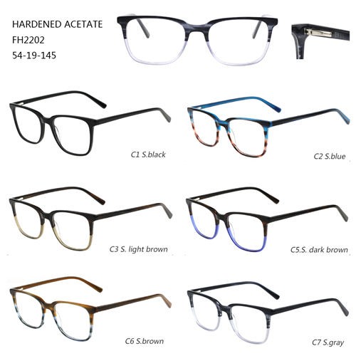 I-Acetate Eyewear Eyenziwe NgeFashion yeFashion Optical Frame Enemibalabala W3102202