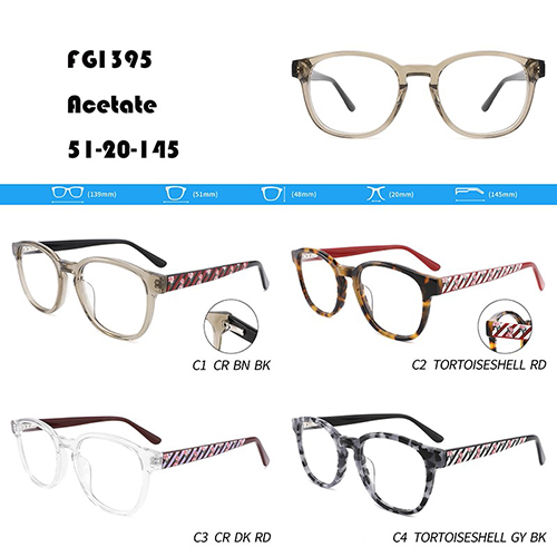 Large Frame Inkjet Acetate Eyeglasses W3551395