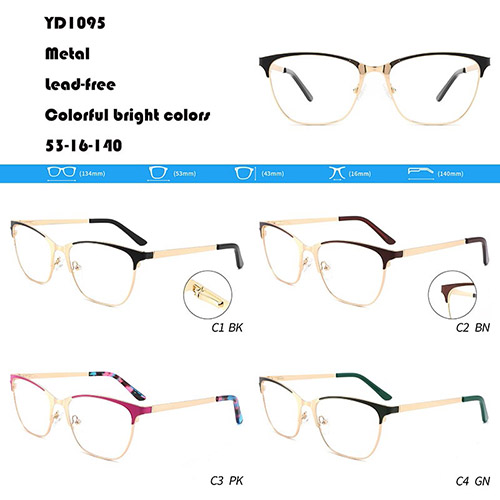 Lead-free Large Metal Eyeglasses W3551095