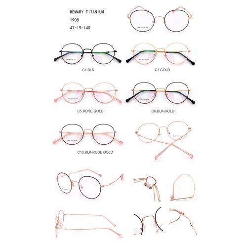 Memori Bingkai Titanium Kacamata Optik Fashion J10031908