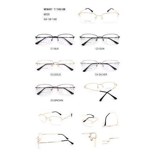 मेमोरी टाइटेनियम विशेष अप्टिकल चश्मा फ्रेमहरू रंगीन J10038020