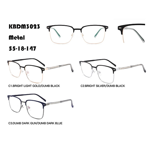 Amadoda Half-rim Metal Eyeglasses W3673023