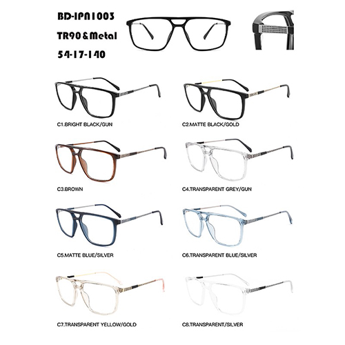 Óculos masculinos vintage TR90 e metal W3671003