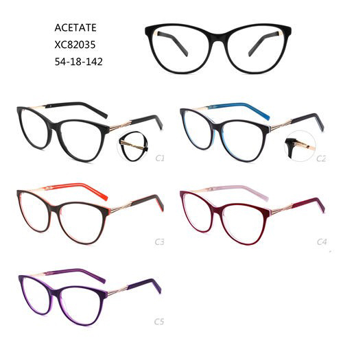 ლითონის აცეტატი იტალიური სათვალეები ფრანგული ბრენდების Eye Wear W34882035