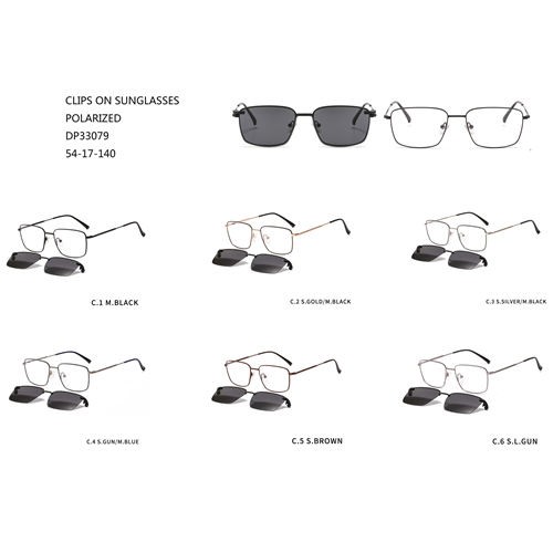 Óculos de sol de metal com clipe especial 2020 W31633079