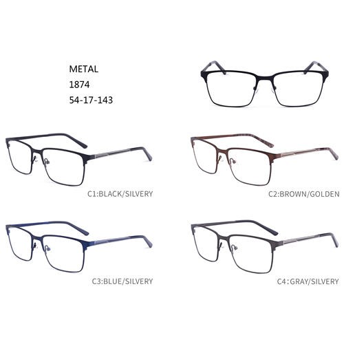 धातु चश्मा फ्रेम्स Amazon Eyewear जापानी डिजाइन W3541874