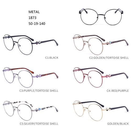 Metal Eyeglass Frames Colorful Amazon Eyewear Japanese Design W3541873