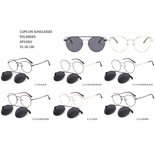 Metal Fashion Eyewear Polariserede Clip On Solbriller W31633063