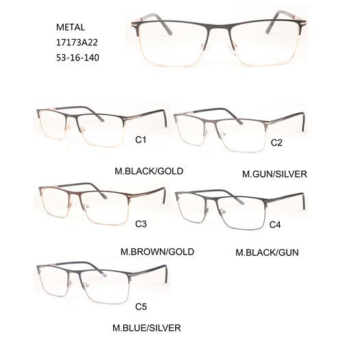 Metalni modni optički okviri Šareni okvir za naočale W3051717322