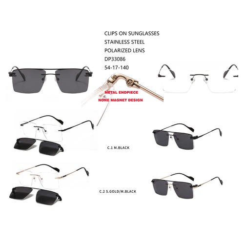Metalne modne polarizirane sunčane naočale Clip On W31633086