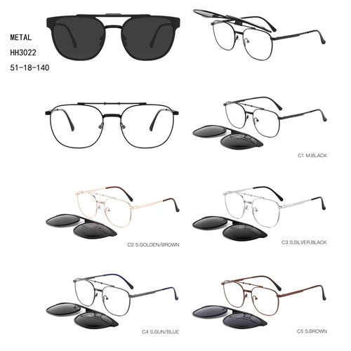 Metalne modne polarizirane sunčane naočale Clip On W3483022