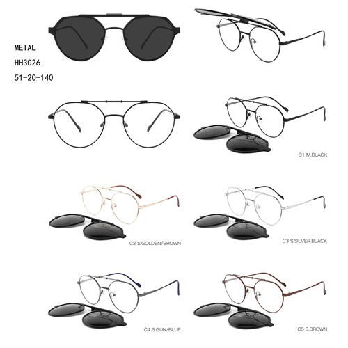 Clip per occhiali da sole polarizzati moda in metallo W3483026