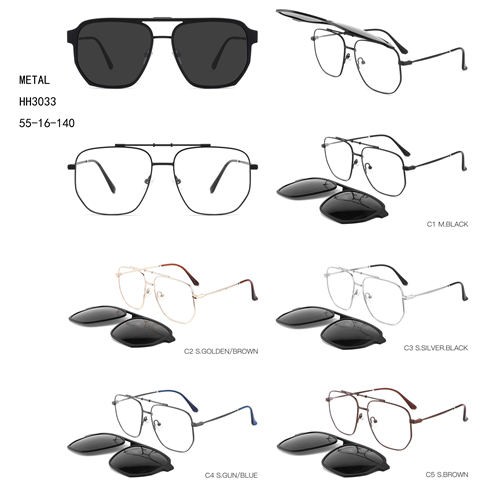 Metalne modne polarizirane sunčane naočale Clip On W3483033