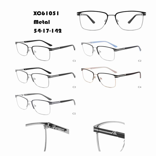 Metalinio rėmo mėlyni šviesūs akiniai W34861051