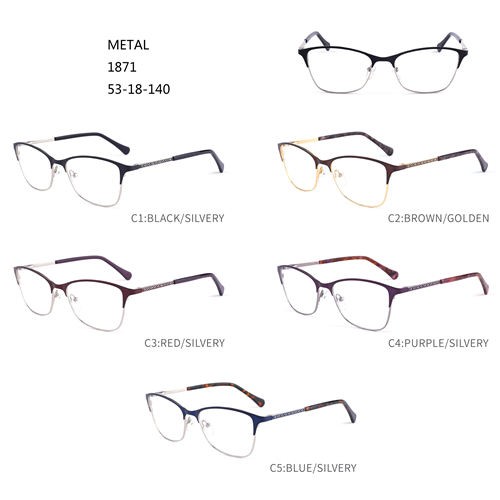 Метални рамки за очила за очила со жешка продажба Шарени Амазонски очила W3541871