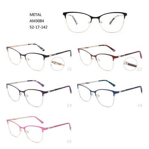 ლითონის ოპტიკური ჩარჩოები სათვალეები მოდური სათვალეები სპეციალური W3483084