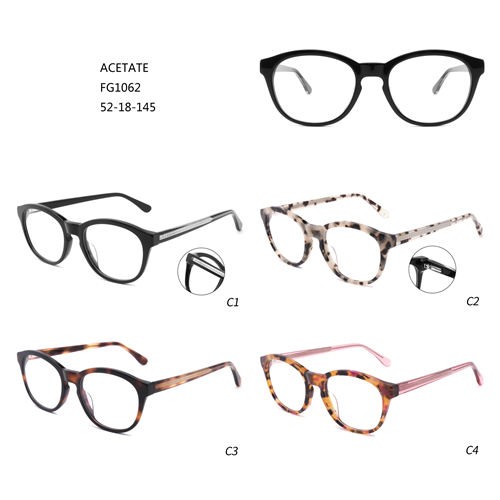Idizayini entsha ye-Acetate Montures De Lunettes Fashion Eyeglasses W3551062