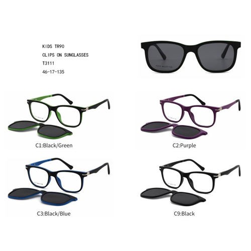 Clips de novo deseño para lentes de sol TR90 Colorful Kids W3453111