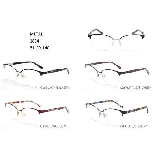 ახალი დიზაინის პირდაპირი გაყიდვა ნახევრად საზღვრის სათვალეების ჩარჩო W3541834