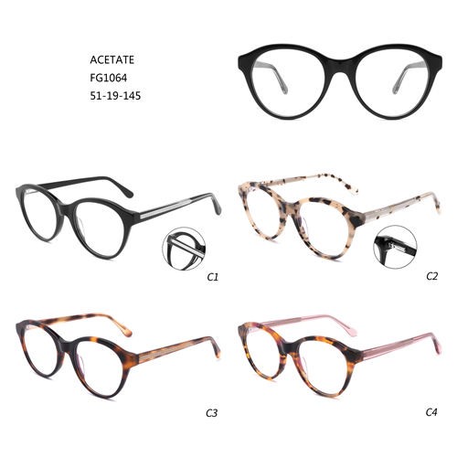 Извънгабаритни модни очила с нов дизайн от ацетат Montures De Lunettes W3551064