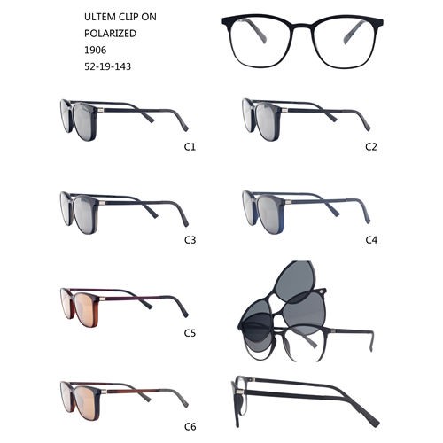 နေကာမျက်မှန်များ W3551906 ရှိ ဒီဇိုင်းအသစ် Ultem ဇိမ်ခံကလစ်များ အရွယ်အစားကြီးသည်