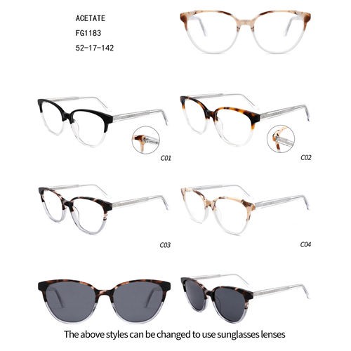 Oversize New Design Double Color Fashion Acetate Gafas W3551183