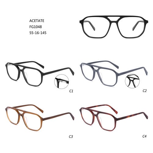 Oversize Square Fashion De Lunettes Acetate Customer Logo Eyeglasses W3551048
