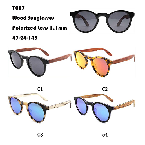 Gafas de sol de madeira personalizadas W365007