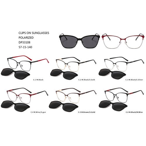 Polarisearre metalen moadebrillen Clip On Sunglasses 2020 W31633108
