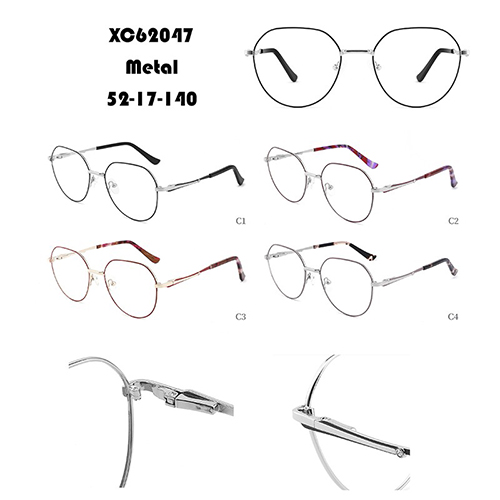 Wielokątne metalowe oprawki do okularów hurtowych W34862047