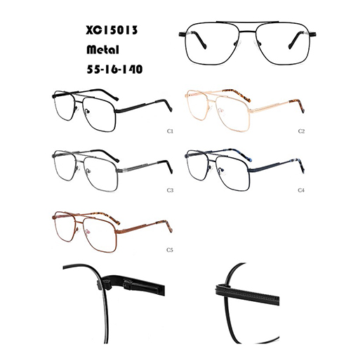 Retro czarne metalowe oprawki do okularów w magazynie W34815013