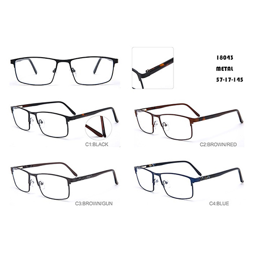 Rimless Prescription Glasses Brown Metal Frame Price W35418043