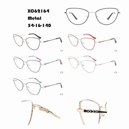 Rose Gold Metal Frame Glasses W34862164