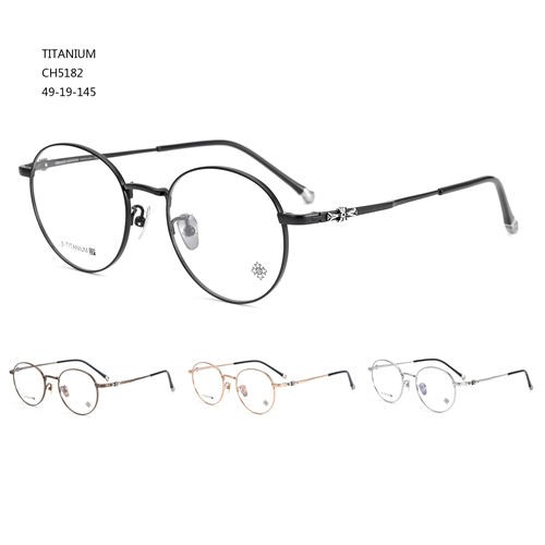 Kulaté módní titanové lunety Solária Hot Sale Amazon Eyewear S4165182