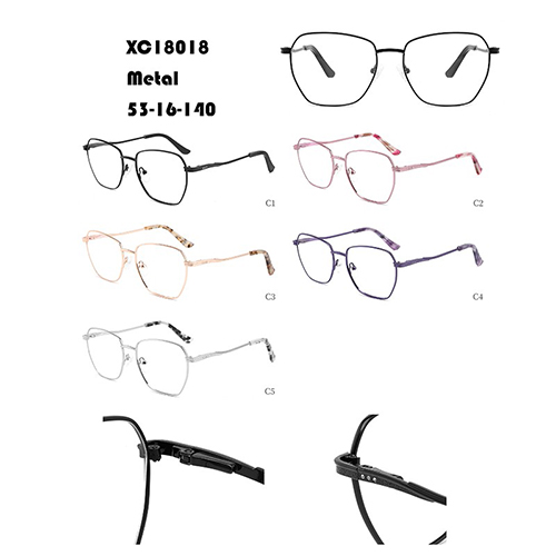 स्टक W34818018 मा सिल्वर मेटल चश्मा फ्रेम