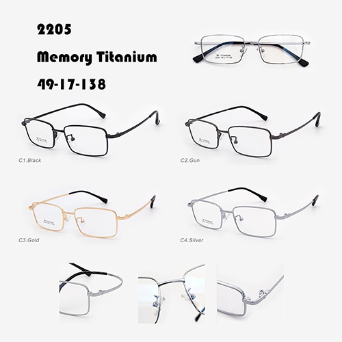 Едноставни мемориски титаниумски очила J10032205