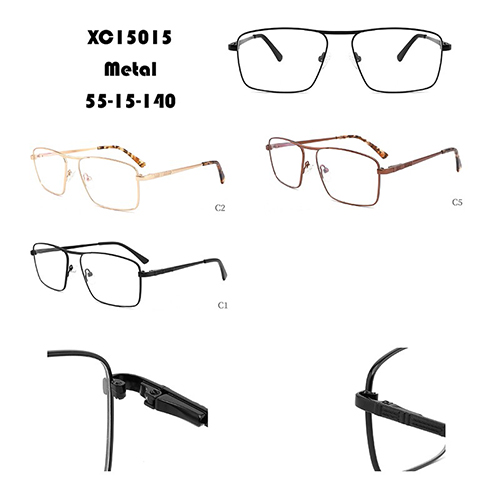 Leutik Square Metal Eyeglasses pigura Dina Stock W34815015