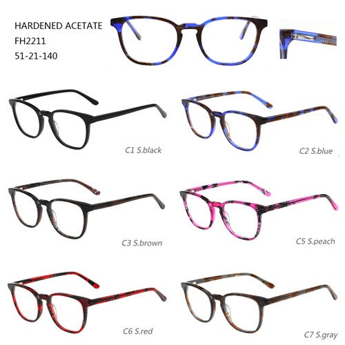 Specijalne modne očvrsne acetatne naočale sa šarenim optičkim okvirom W3102211
