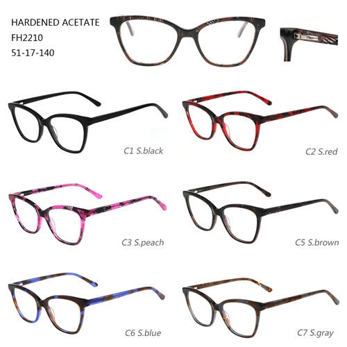 Espesyal na Fashion Hardened Acetate Eyewear Makukulay na Optical Frame W3102210