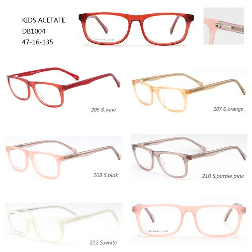 Spesiale Kids Acetate Eyewear Kleurvolle Optiese Frame W3101004