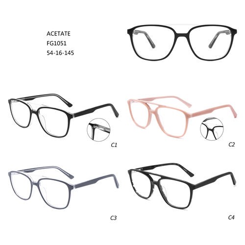 Speċjali New Design Good Price Oversize De Lunettes Acetate Hot Sale Eyeglasses W3551051