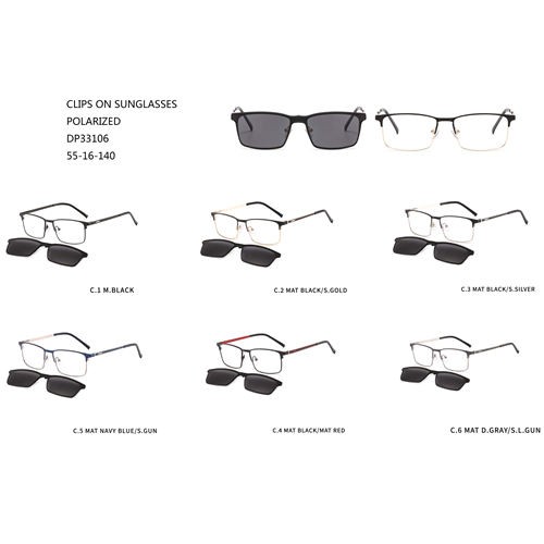 Square Clip On Metal Sunglasses Amazon Eye Wear W31633106