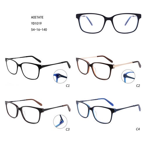 Square đầy màu sắc Acetate Luxury Gafas Giá tốt đặc biệt W3551019