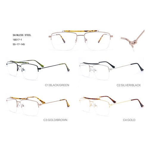 Square Half Franes Lunettes Solaires igwe anaghị agba nchara W35418017-1