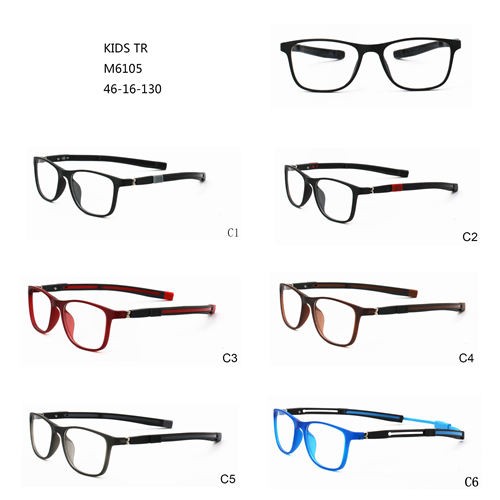 Квадратни жешки детски очила за очила TR шарени Montures De Lunettes W3456105