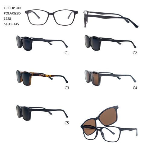 Square Hot Sale TR Fashion New Design Clips On Sunglasses W3551928