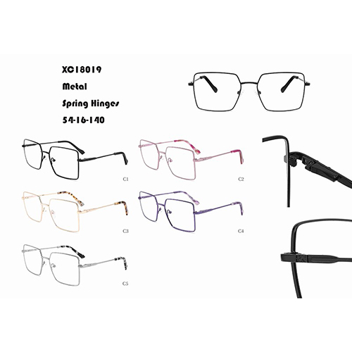 स्क्वायर मेटल फ्रेम चश्मा W34818019