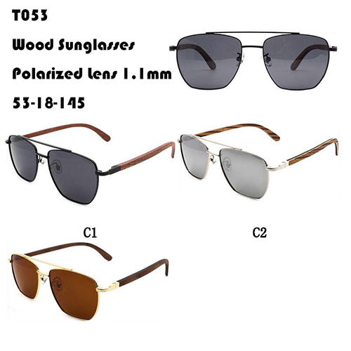 Square Wood Sunglasses W365053